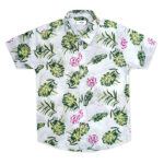 GREEN-FLORAL-SHIRT—WOVEN—100%-COTTON—PKR-2500