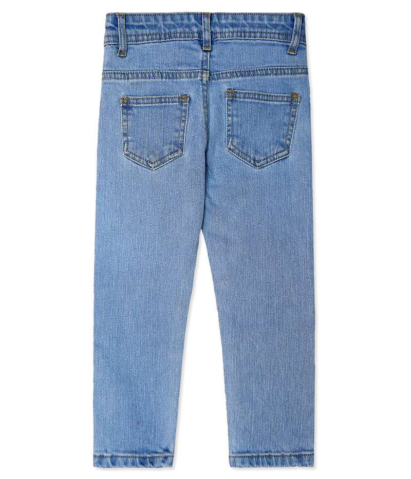 Regular Blue Denim Pant - LoveyDovey.pk