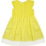 YELLOW-FROCK—WOVEN—BLENDED-FABRIC