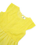 YELLOW-FROCK—WOVEN—BLENDED-FABRIC